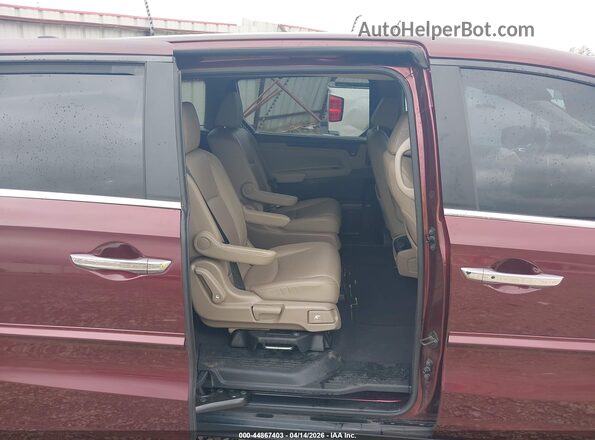 5FNRL6H71KB129436 2019 HONDA ODYSSEY Maroon Vista de la etiqueta del VIN