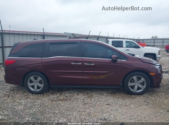 5FNRL6H71KB129436 2019 HONDA ODYSSEY Maroon Vista interior trasera