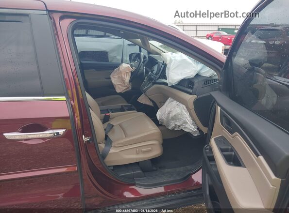 5FNRL6H71KB129436 2019 HONDA ODYSSEY Maroon Vista interior delantera