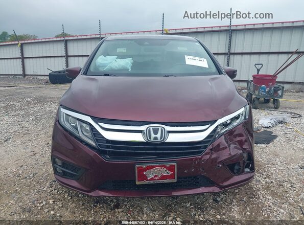 5FNRL6H71KB129436 2019 HONDA ODYSSEY Maroon Vista del cuadro de instrumentos