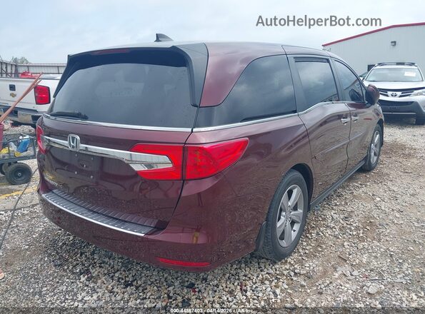 5FNRL6H71KB129436 2019 HONDA ODYSSEY Maroon Trasero derecho