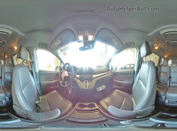 5FNRL6H72KB097435 2019 HONDA ODYSSEY White Панорамний вид салону 360°