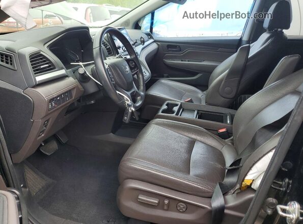 5FNRL6H74JB016806 2018 HONDA ODYSSEY Black Widok wnętrza z przodu