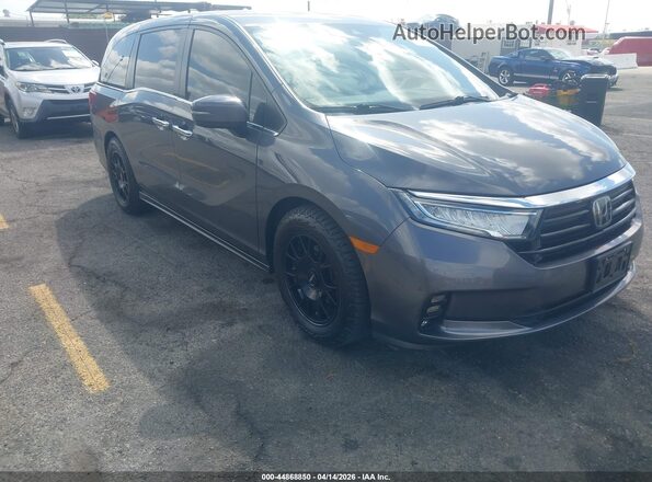 5FNRL6H74NB032994 2022 HONDA ODYSSEY Gray Front right