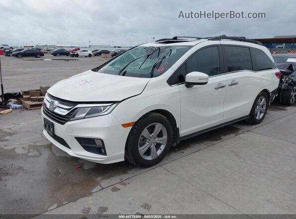 5FNRL6H75JB020489 2018 HONDA ODYSSEY White წინა მარცხენა ხედი სამი მეოთხედიდან