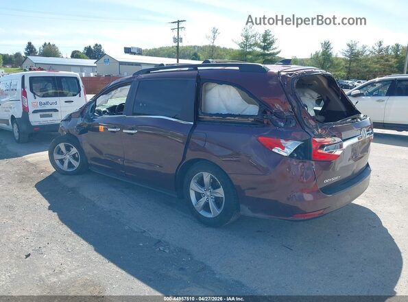 5FNRL6H75JB043898 2018 HONDA ODYSSEY Burgundy Tył lewy