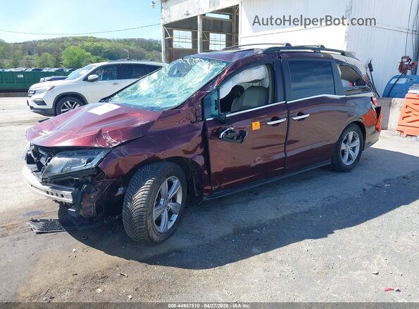 5FNRL6H75JB043898 2018 HONDA ODYSSEY Burgundy Przód lewy
