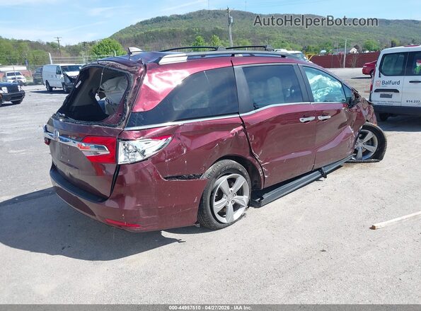 5FNRL6H75JB043898 2018 HONDA ODYSSEY Burgundy Tył prawy