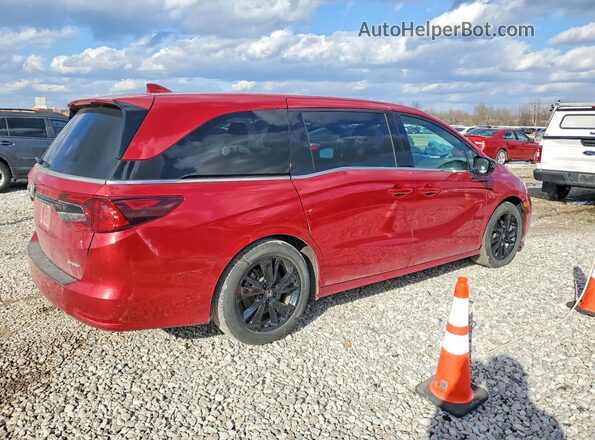 5FNRL6H75PB043974 2023 HONDA ODYSSEY Red Rear right