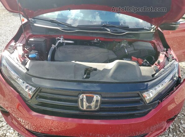 5FNRL6H75PB043974 2023 HONDA ODYSSEY Red Engine compartment view