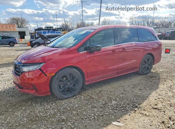 5FNRL6H75PB043974 2023 HONDA ODYSSEY Red Front left