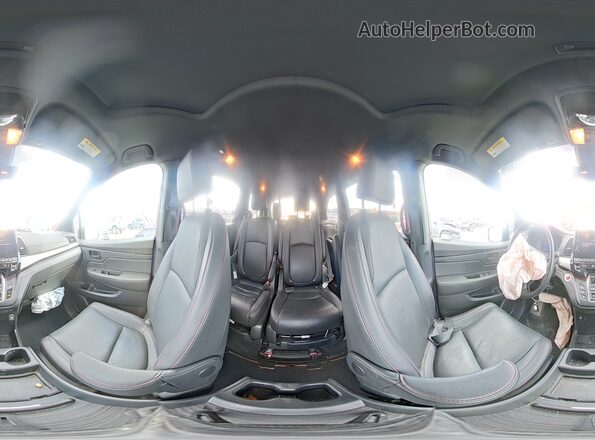 5FNRL6H75PB043974 2023 HONDA ODYSSEY Red 360 interior view