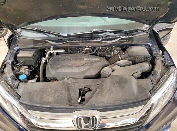 5FNRL6H76LB004532 2020 HONDA ODYSSEY Blue ძრავის განყოფილების ხედი