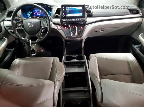 5FNRL6H76LB004532 2020 HONDA ODYSSEY Blue წინა პანელის ხედი