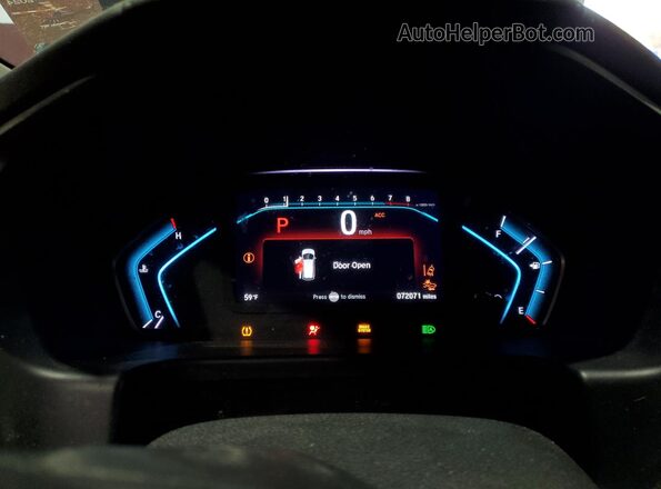 5FNRL6H77LB020089 2020 HONDA ODYSSEY Черный Вид щитка приборов