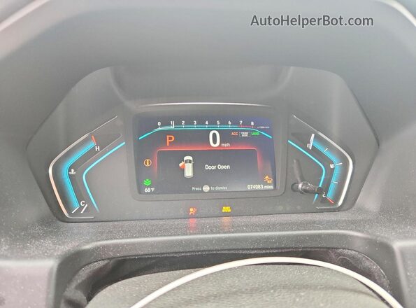5FNRL6H78LB061654 2020 HONDA ODYSSEY Blue Вид щитка приладів