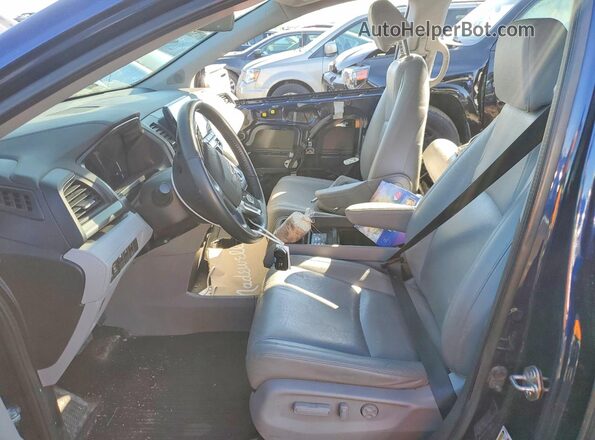 5FNRL6H7XJB078534 2018 HONDA ODYSSEY Blue Widok wnętrza z przodu
