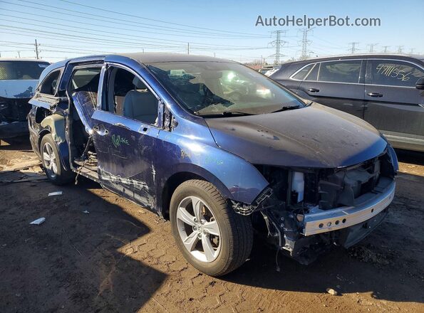 5FNRL6H7XJB078534 2018 HONDA ODYSSEY Blue Przód prawy