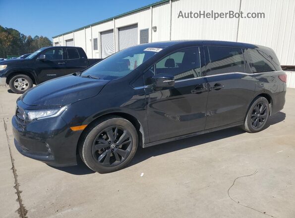 5FNRL6H7XRB004591 2024 HONDA ODYSSEY Черный Передняя левая четверть
