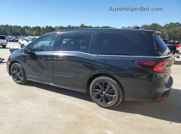5FNRL6H7XRB004591 2024 HONDA ODYSSEY Черный Задняя левая четверть