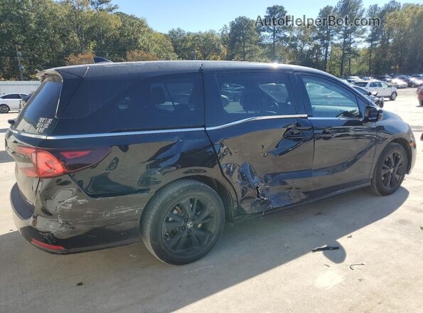 5FNRL6H7XRB004591 2024 HONDA ODYSSEY Черный Задняя правая четверть