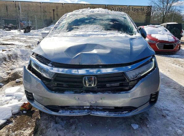5FNRL6H88NB040007 2022 HONDA ODYSSEY Серебряный Вид спереди