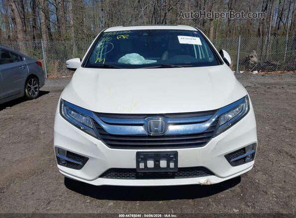 5FNRL6H93JB027071 2018 HONDA ODYSSEY Белый Вид щитка приборов