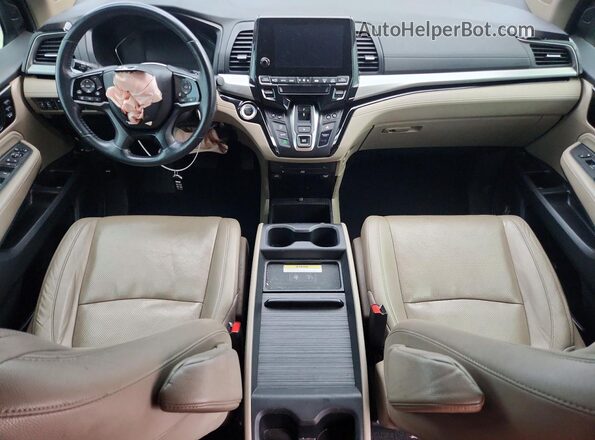 5FNRL6H93JB060748 2018 HONDA ODYSSEY Gray Dashboard view