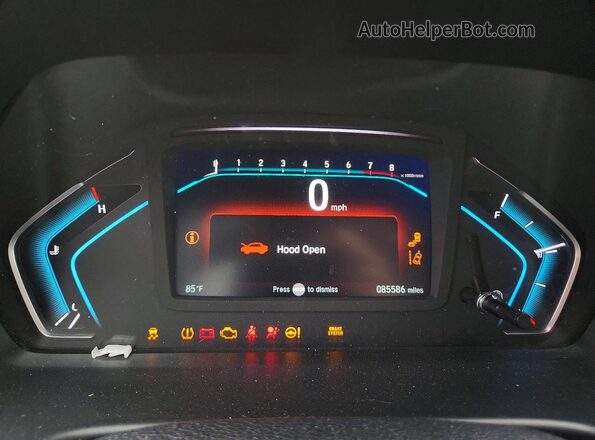 5FNRL6H93JB060748 2018 HONDA ODYSSEY Gray Instrument cluster view