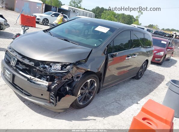 5FNRL6H93MB015104 2021 HONDA ODYSSEY Серый Передняя левая четверть