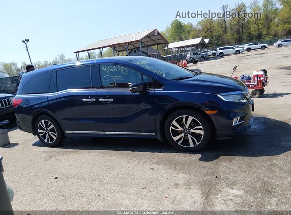 5FNRL6H94JB108967 2018 HONDA ODYSSEY Dark Blue Widok wnętrza z tyłu