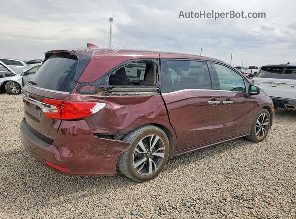 5FNRL6H97KB006953 2019 HONDA ODYSSEY Maroon Задня права чверть