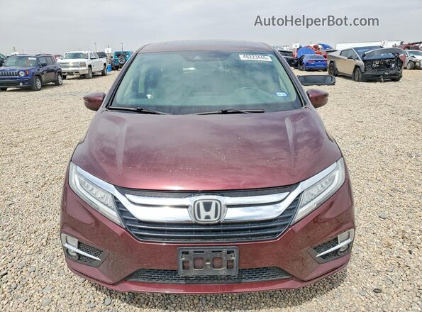 5FNRL6H97KB006953 2019 HONDA ODYSSEY Maroon Вид спереду