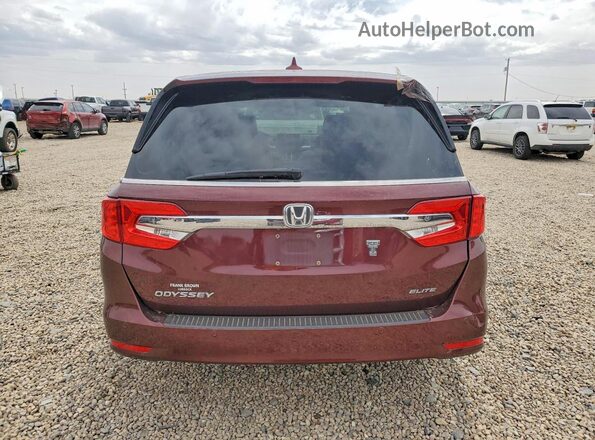 5FNRL6H97KB006953 2019 HONDA ODYSSEY Maroon Вид ззаду