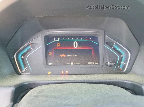 5FNRL6H97LB009336 2020 HONDA ODYSSEY Серебряный Вид щитка приборов