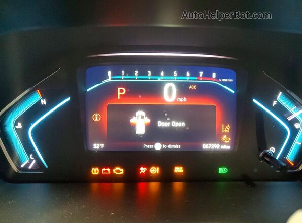 5FNRL6H98LB007885 2020 HONDA ODYSSEY Silver Vista del cuadro de instrumentos