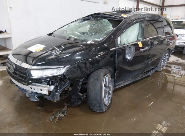 5FNRL6H98NB051629 2022 HONDA ODYSSEY Черный Передняя левая четверть