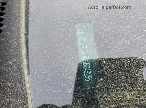 5FNRL6H99SB046256 2025 HONDA ODYSSEY Белый Вид наклейки с VIN-кодом