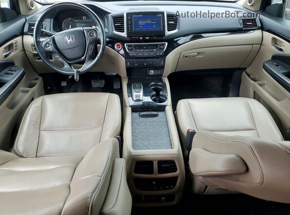 5FNYF5H98GB016380 2016 HONDA PILOT Бордовый Вид панели приборов