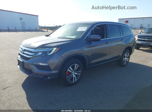 5FNYF6H38HB031805 2017 HONDA PILOT Серый Передняя левая четверть