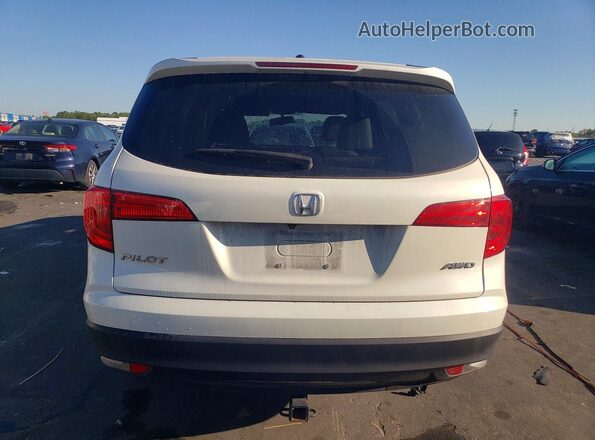 5FNYF6H59JB032159 2018 HONDA PILOT Белый Вид сзади