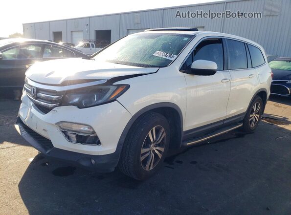5FNYF6H59JB032159 2018 HONDA PILOT Белый Передняя левая четверть