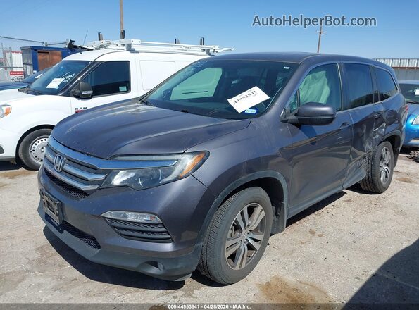 5FNYF6H84GB092529 2016 HONDA PILOT Серый Передняя левая четверть