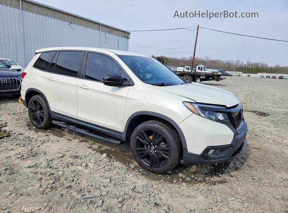 5FNYF8H25KB010906 2019 HONDA PASSPORT Белый Передняя правая четверть