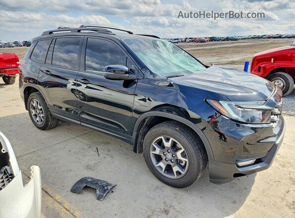 5FNYF8H65NB007768 2022 HONDA PASSPORT Черный Передняя правая четверть