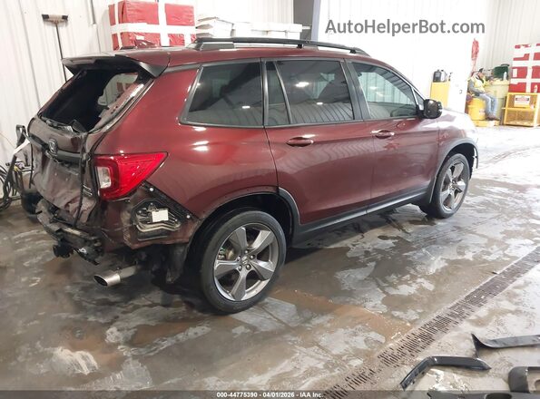 5FNYF8H96KB015237 2019 HONDA PASSPORT Maroon უკანა მარჯვენა