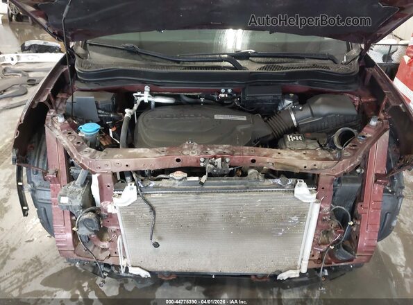 5FNYF8H96KB015237 2019 HONDA PASSPORT Maroon უკანა ხედი