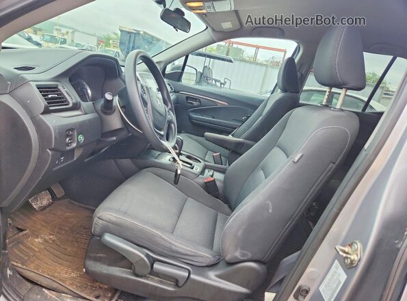 5FPYK2F29KB006117 2019 HONDA RIDGELINE Gray წინა სალონის ხედი