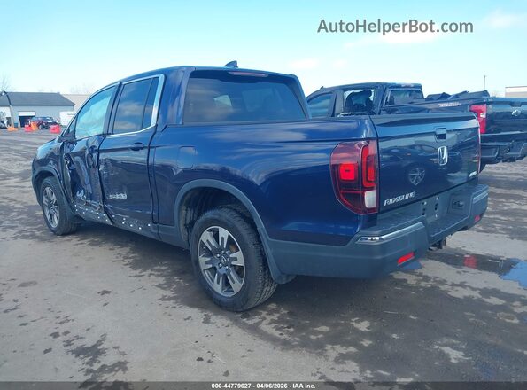 5FPYK3F55HB032898 2017 HONDA RIDGELINE Синий Задняя левая четверть