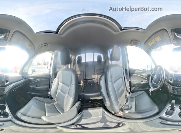 5FPYK3F57KB018492 2019 HONDA RIDGELINE White Vista interior de 360 grados
